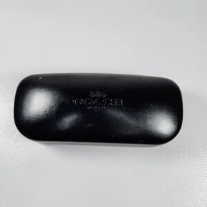 Coach Black Hard Eyeglass Case Large Authentic Sunglasses Holder Logo Shell Only